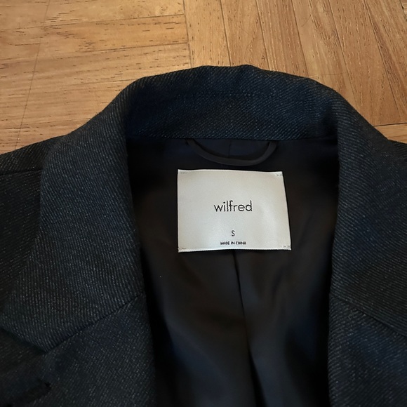 Aritzia Sophia Oversize Heather Charcoal Grey Blazer size S - Picture 3 of 4